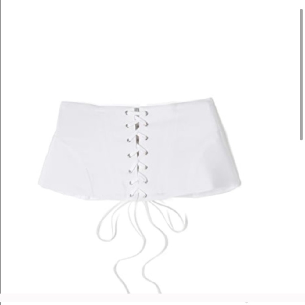 Fleur du Mal White Corset Small